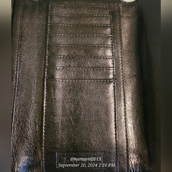 L.A.M.B by Gwen Stefani Leather Wallet Luxury Designer Celebrity Vintage Snap#48 - Picture 15 of 16